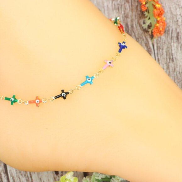 Dainty Anklet for Women – Elegant Everyday Jewelry & Perfect Gift | MLCRC1943 - Picture 4 of 10